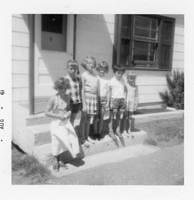 on front steps 1960: