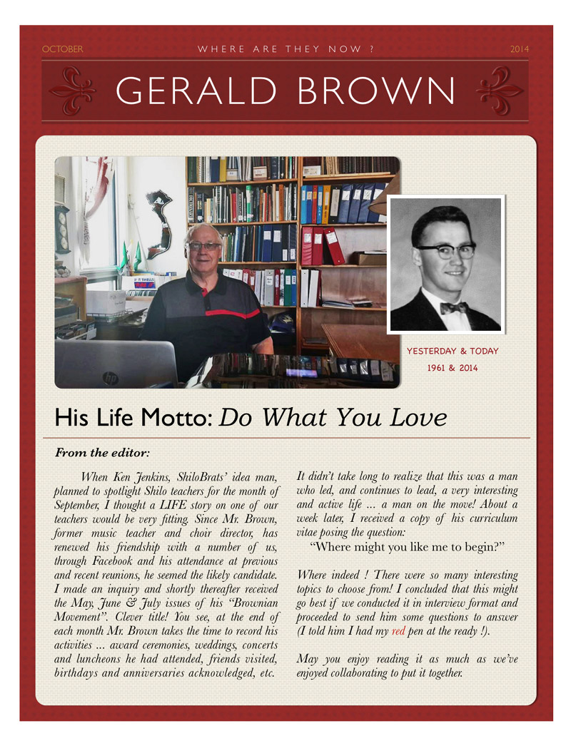 Life Was Calling - Gerald Brown