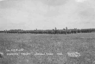 Troop inspection - Camp Sewell 1915