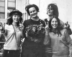 Miss Sheehan along with Faye Johnson, Doug McGunigal & Lisa Henderson. -  ca. 1968