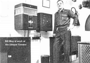 Bill May working in the Ubique Theatre at CFB Shilo