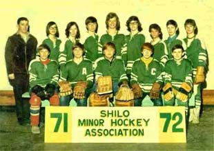 Shilo Minor Hockey Team '72 as submitted by Dave Hebner