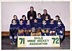 Shilo Minor Hockey 71-72