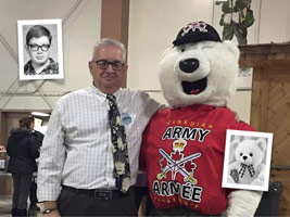 Larry Weisgerber and CFB  Shilo Mascot